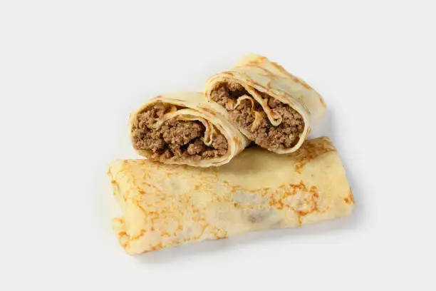 Блин с мясом